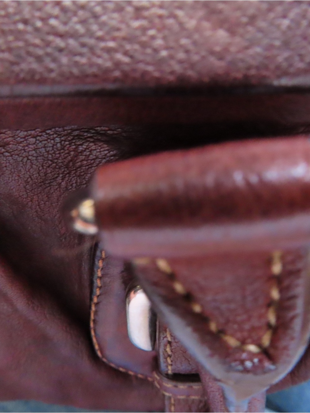 Vintage Prada Brown Leather Doctor Bag Frame Top Handle Handbag - Picture 15 of 16